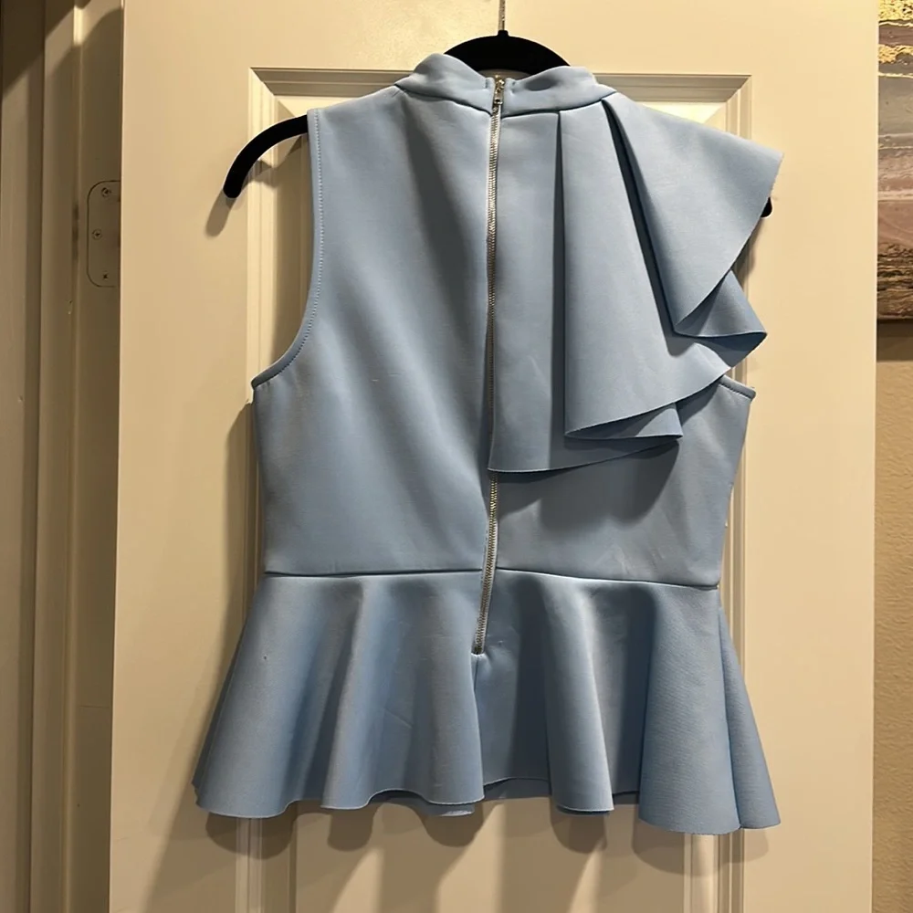 Blue sleeveless blouse - Picture 2 of 2